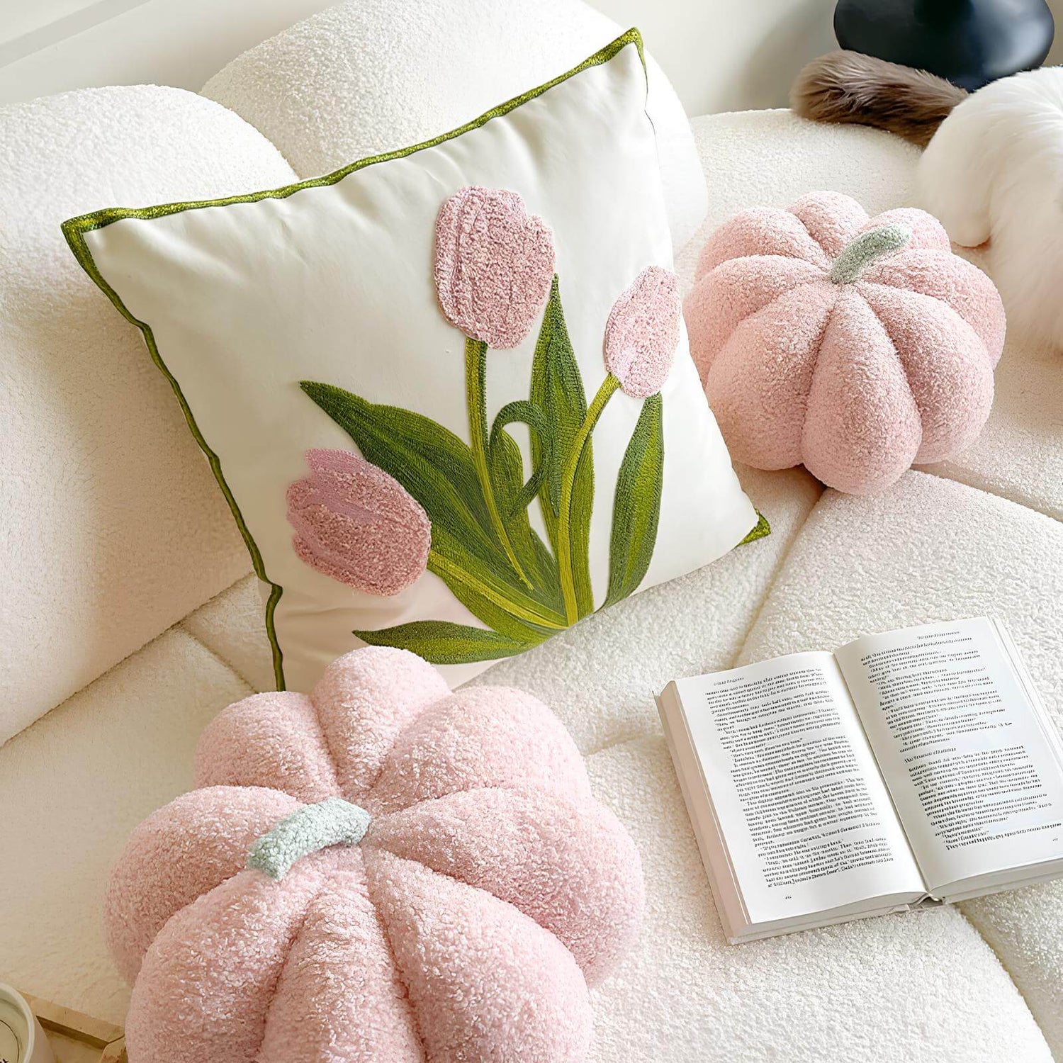 Coussins fleurs