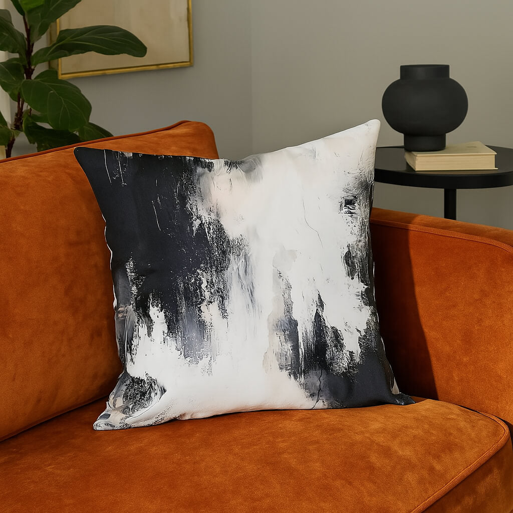 Coussins noir et blanc