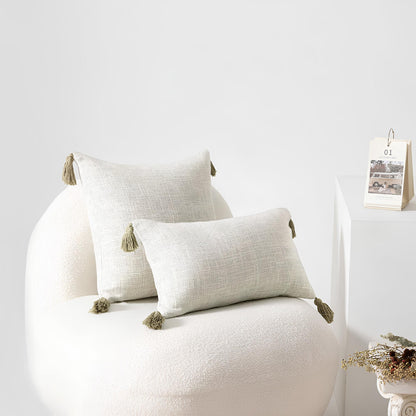 Coussin beige unie