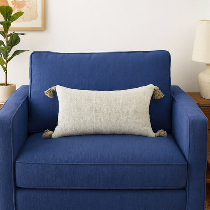 Coussin beige unie