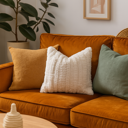 Coussin bohème épuré
