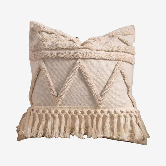 Coussin bohème texture bouclée