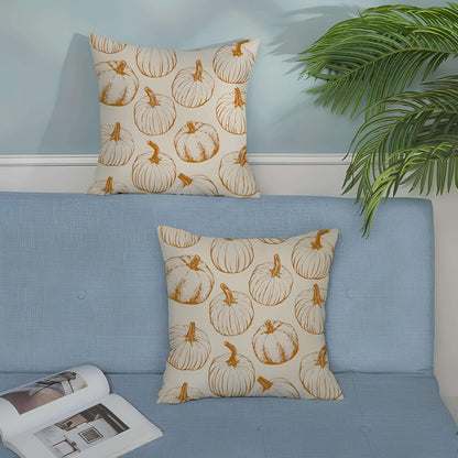 Coussin citrouille lot de 2