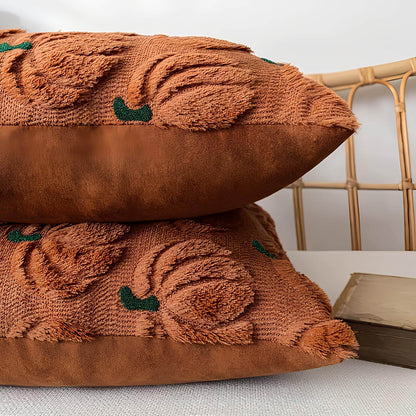 Coussin citrouille style traditionnel