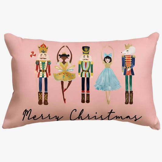 Coussin de noël rectangulaire en lin