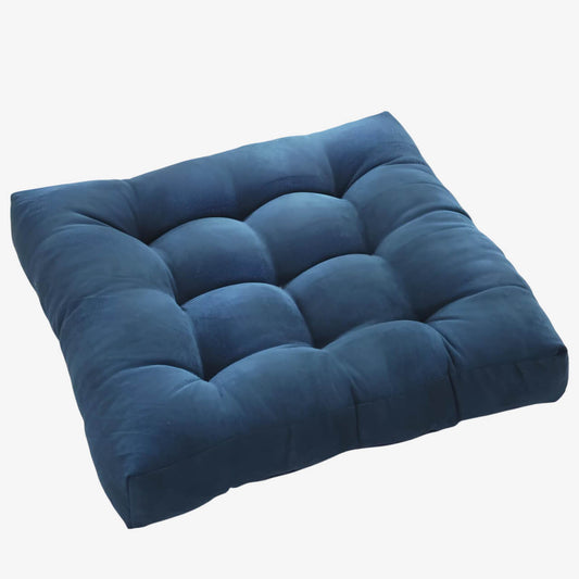 Coussin de sol carré épais capitonné