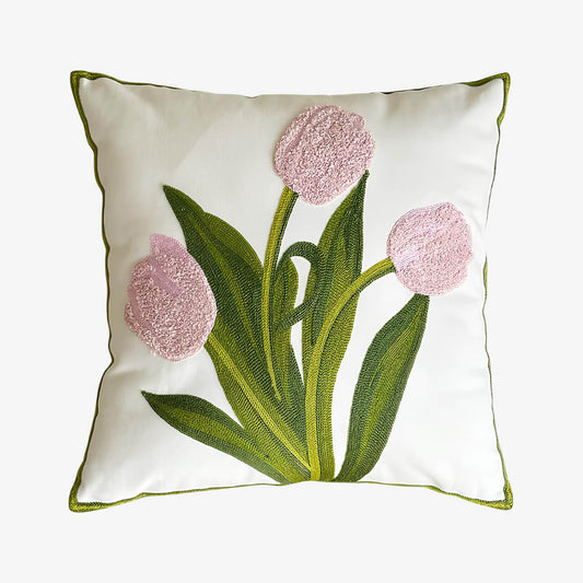 Coussin fleur tulipe