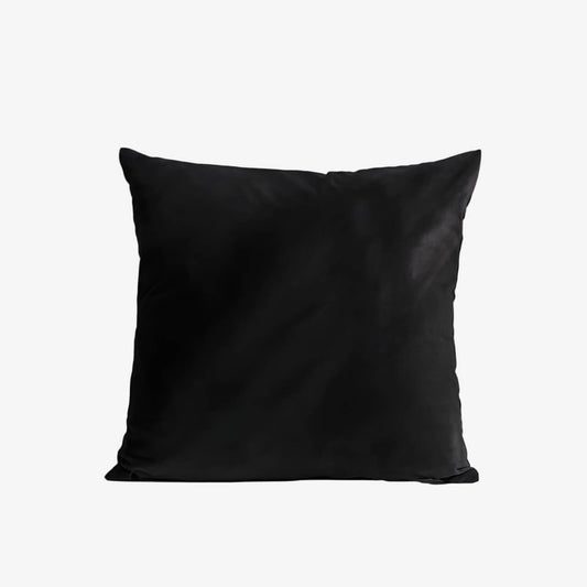 Coussin gris velours doux