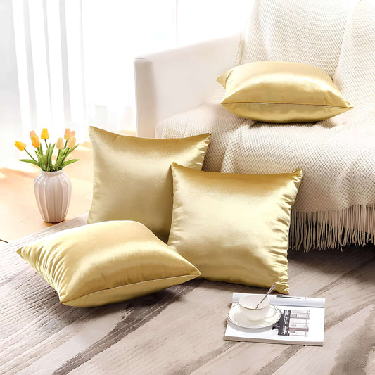 Coussin jaune doré