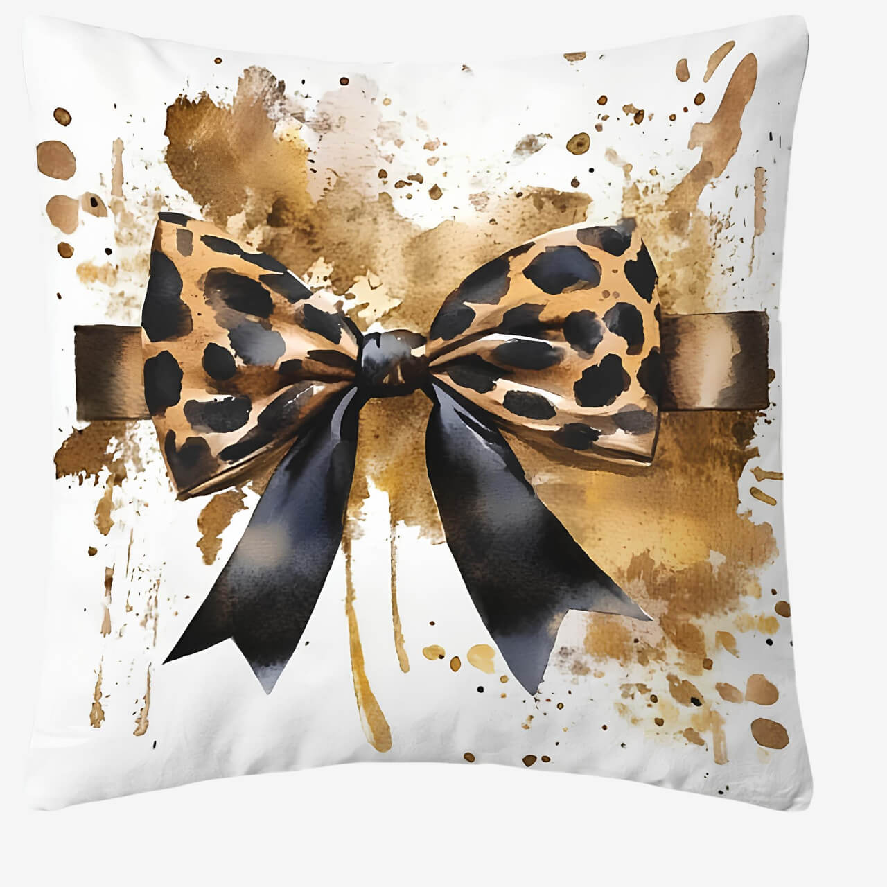 Coussin léopard décoratif