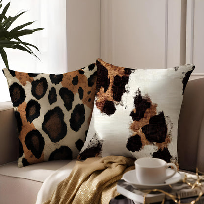 Coussin léopard décoratif