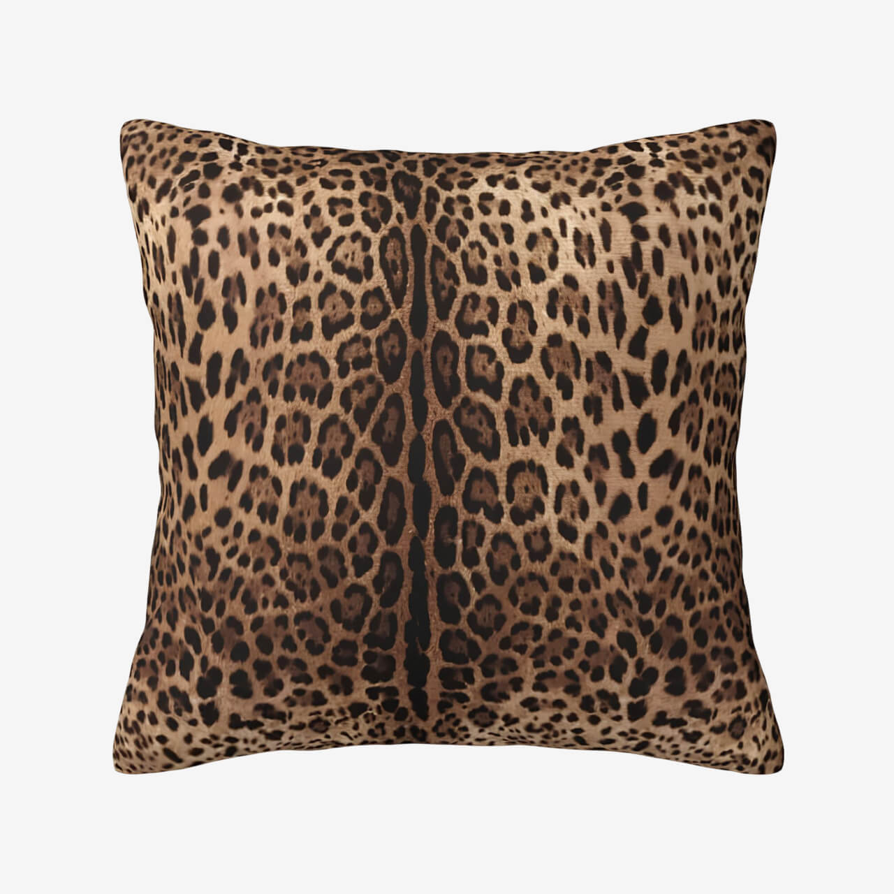 Coussin léopard naturel