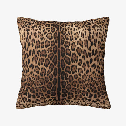 Coussin léopard naturel