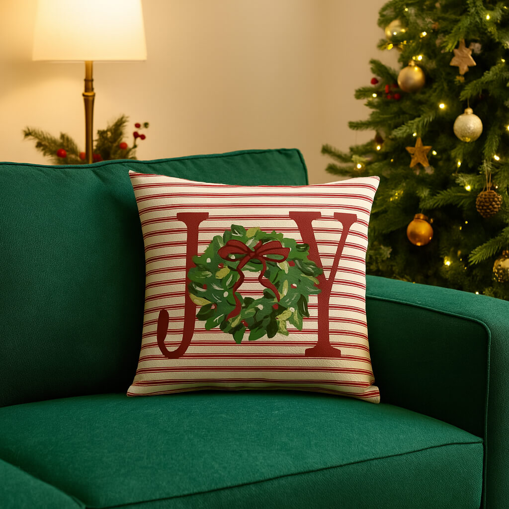 Coussin noël "Joy"