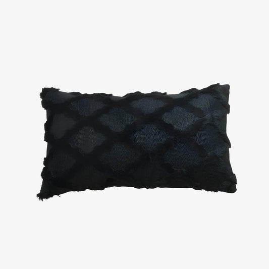 Coussin noir rectangulaire