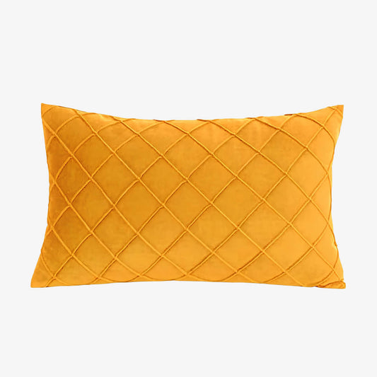 Coussin jaune rectangulaire scandinave