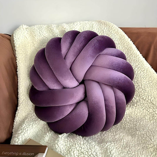 Coussin rond en velours