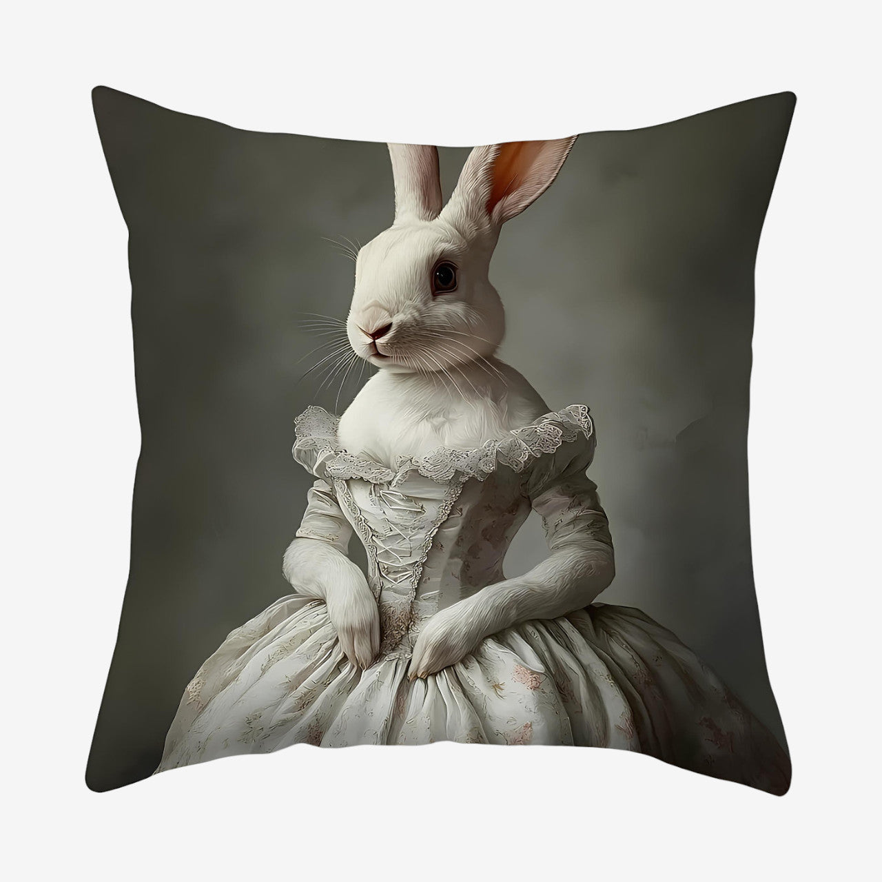 Coussin lapin élégant