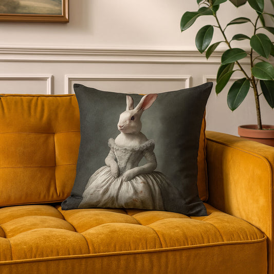 Coussin lapin élégant