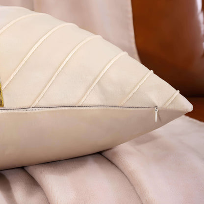 Coussin velours avec détail doré (Lot de 2)
